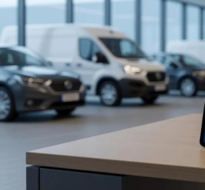 Dashboard met gebruiksanalyses en rijgedrag van bestuurders