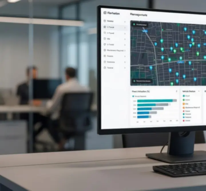 Realtime dashboard met rapportages over bedrijfsvoertuigen