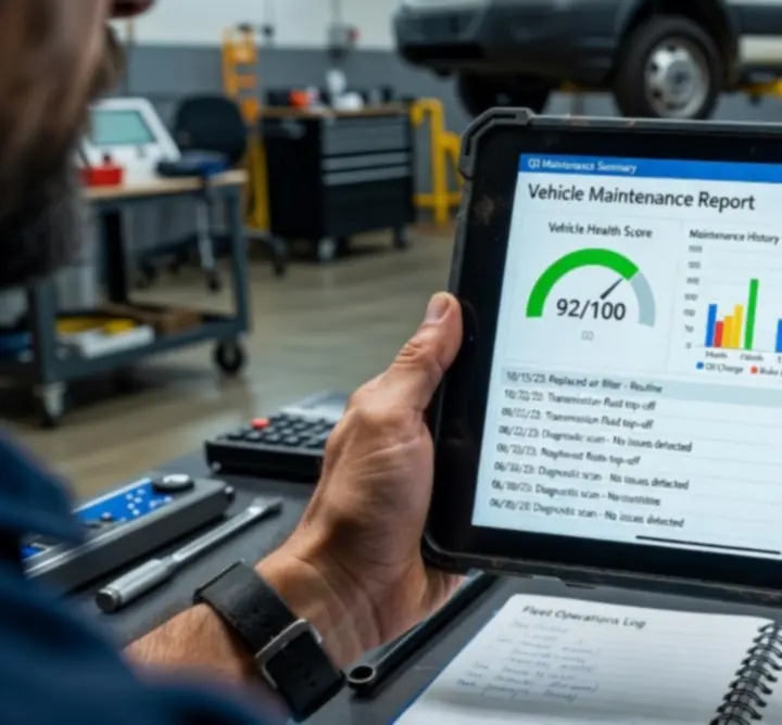 Onderhoudsrapportage voor bedrijfsvoertuigen